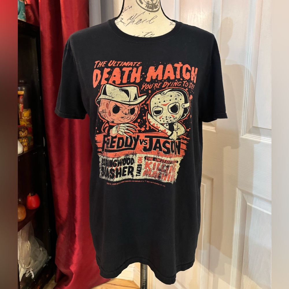 Funko Marvel Pop! Freddy Vs. Jason T-Shirt Hot Topic Exclusive